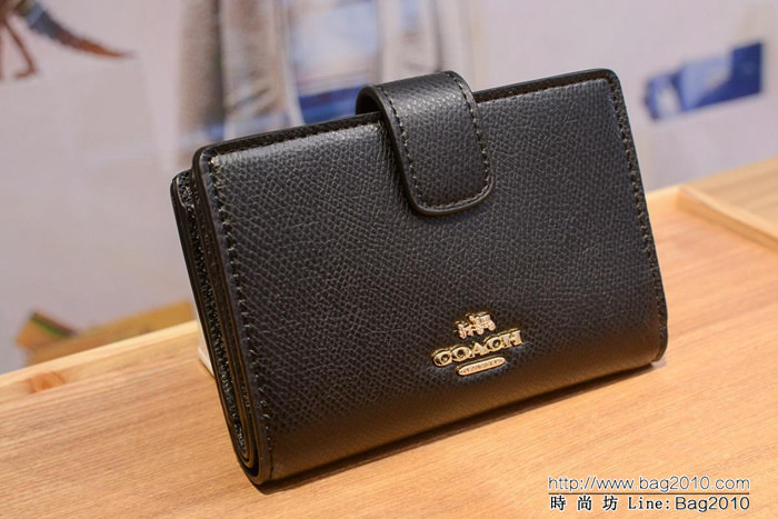 COACH蔻馳 原單 全皮錢包 中款款錢包 53463  Chz1595